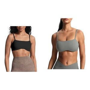 Aoxjox Women's Define Sculpt adjustable sports bra | Size small bundle blk/gry